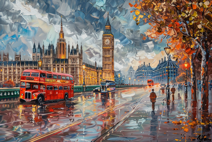 Londra Yağmurlu Sonbahar