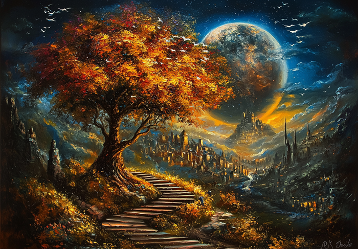 Fantastik Şehir Manzarası