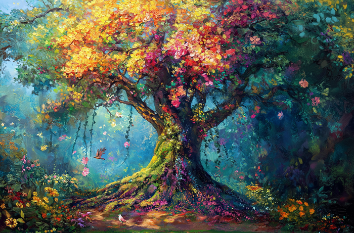 Hayat Ağacı Canvas Tablo