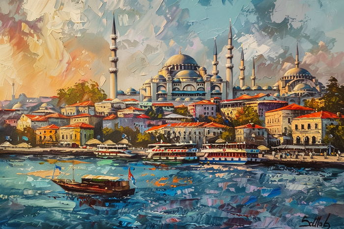 İstanbul Boğazı Manzarası