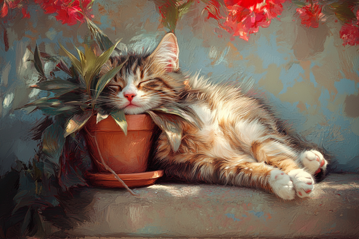 Uyuyan Yavru Kedi