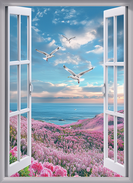 Pencereden Deniz Manzarası