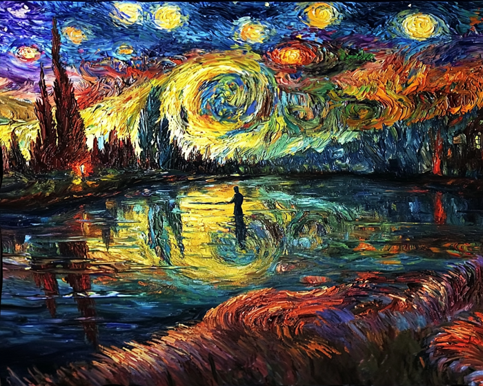 Yıldızlı Gece Yansıması