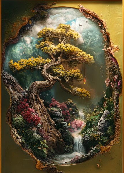 Bonsai Ağacı Şelale