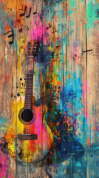 Renkli Gitar Notaları