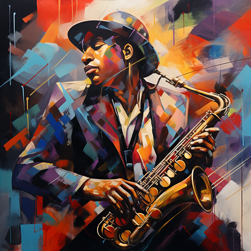 Jazz Saksafoncu Portresi