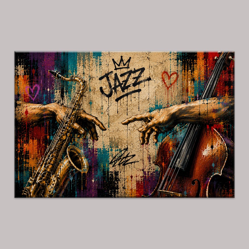 Jazz Kardeşliği Kanvas Tablo