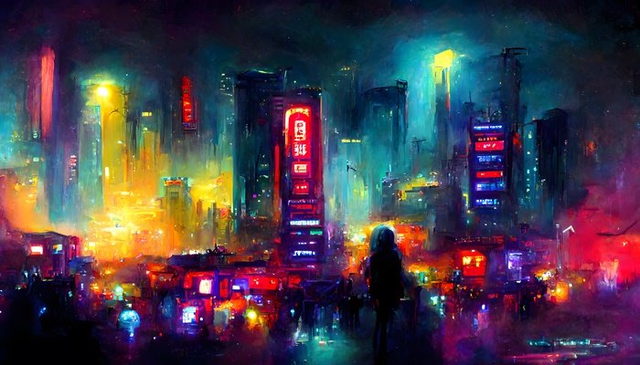 Neon Şehir Gecesi
